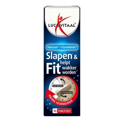 Afbeelding van Stapel tot 60% korting Lucovitaal Slapen &amp; Fit 30 tabletten