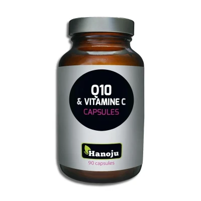 Afbeelding van Hanoju Co enzym Q10 30mg Vitamine C 500mg, 90 Veg. capsules