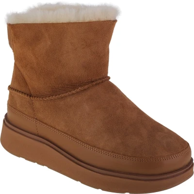 Afbeelding van Fitflop Dames Gen ff Ultra Shearling Mini Boot Enkellaars, Woestijn Tan, 36.5 EU