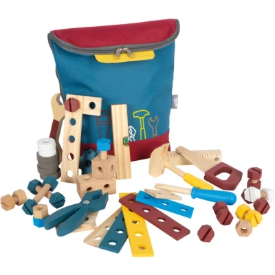 Afbeelding van small foot gereedschapsgordel &quot;Workshop&quot;, met uitgebreid gereedschap en accessoires van hout, vanaf 3 jaar, 12602