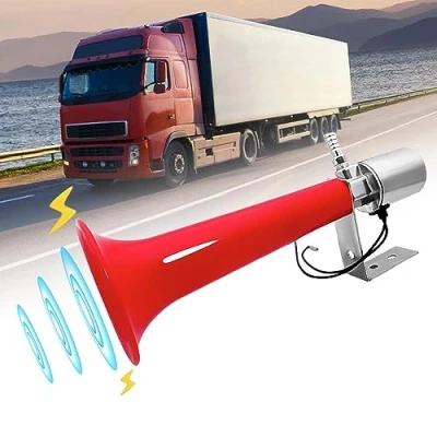 Afbeelding van Turkse pijphoorn, 12 V/24 V persluchthoorn, voor vrachtwagen, caravan, personenauto&#039;s, vrachtwagens, SUV&#039;s