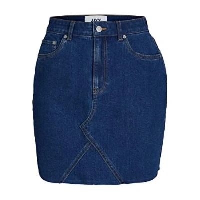Afbeelding van JACK &amp; JONES Dames JJXX JXHAZEL Short Rok HW RH AKM LN Rock, Medium Blauw Denim/Detail:AKM2, L