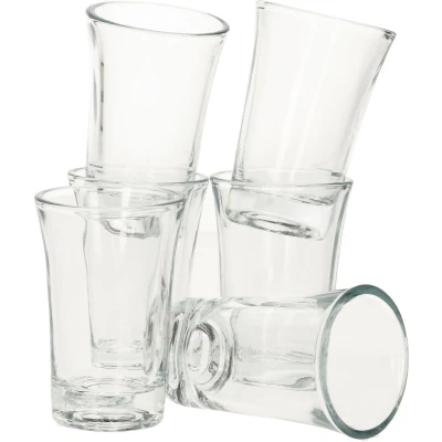 Afbeelding van Shotjes/shotglazen/borrelglazen 12x stuks 40 ml glas Shotglazen
