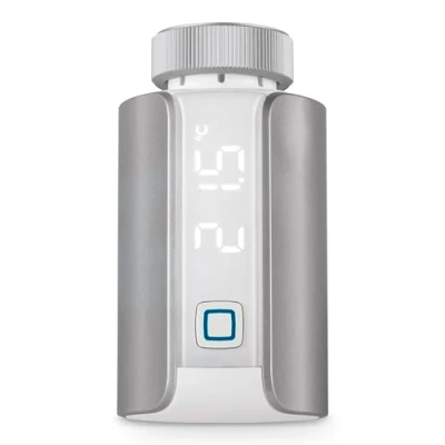 Afbeelding van Homematic IP Radiatorthermostaat Evo, zilver, slimme radiatorknopp, intelligente verwarmingsaansturing, additioneel voor aansturing per kamer, werkt met Alexa en Google Home, 156650A0