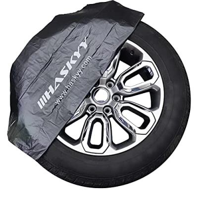 Afbeelding van HASKYY 4 delige XXL bandentassenset, 110 x cm, 15 16 17 18 19 20 21 22 inch, premium bandenbeschermhoes tassenset voor het bewaren van banden, transport en opslag, zwart