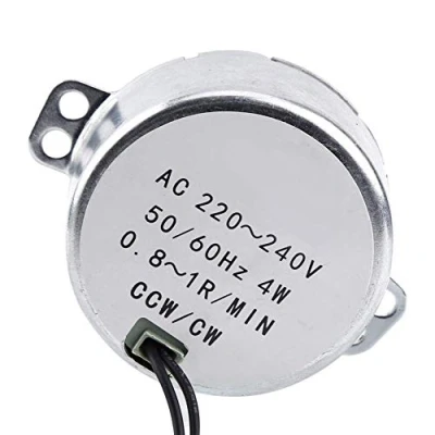Afbeelding van AC synchrone motor 220 240V CW/CCW 0,8 1RPM reductiemotor 4W elektrische motor, eigen