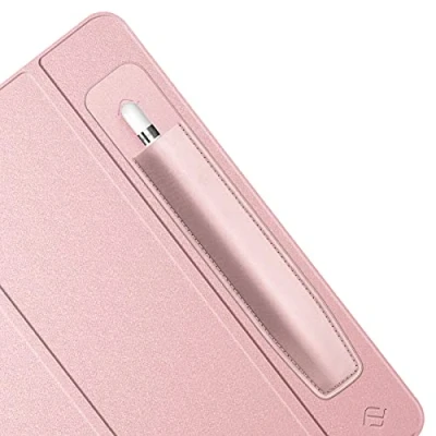 Afbeelding van Fintie Pencil Houder Compatibel met Apple (1e en 2e generatie), elastische PU Lycra penhouder tas stickers, premium beschermhoes voor Stylus pennen, (Roségoud)
