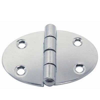 Afbeelding van RVS scharnier ovaal, 67 x 48 mm