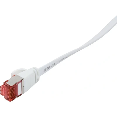 Afbeelding van LogiLink Flachpatchkabel RJ45 U/FTP Cat6 2.00m weiß
