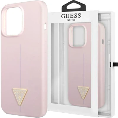 Afbeelding van Guess GUHCP13XSLTGU iPhone 13 Pro Max 6.7 paars/paars hardcase siliconen driehoek