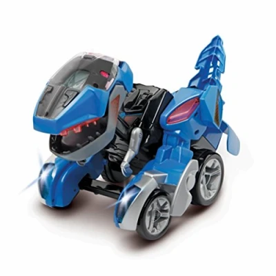 Afbeelding van VTech Switch and Go Dinos RC T Rex, Dino autotransformator met afstandsbediening, 2 in 1 speelgoed stem, geluids en lichteffecten, voor kinderen van 3 tot 8 jaar