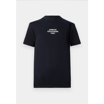 Afbeelding van Armani Exchange Tshirt print, Heren, Maat: Large, Deep navy