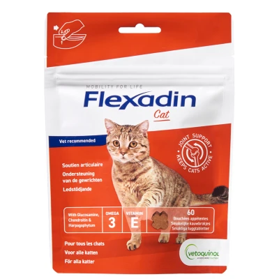 Afbeelding van Flexadin Cat Chews Gewricht Supplement 60 stuks