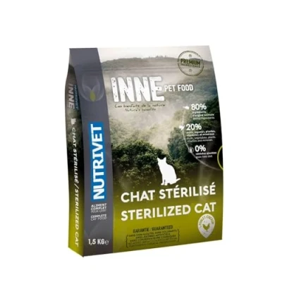 Afbeelding van 1,5kg Inne Cat Sterilised Nutrivet Kattenvoer