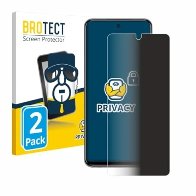 Afbeelding van BROTECT privacy screenprotector voor Xiaomi Redmi Note 9 Pro 5G Folie Beschermfolie Blauwlichtfilter (2 Stuks)