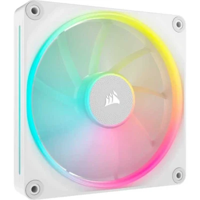 Afbeelding van CORSAIR iCUE LINK LX140 RGB 140 mm PWM Ventilator Enkele Verpakking Dubbele Lichtlussen Vereist System Hub (Apart Verkrijgbaar) AirGuide Technologie Wit