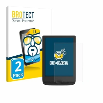 Afbeelding van BROTECT (2 Stuks) Schermbeschermer voor PocketBook Basic Lux 4 Screen Protector Transparant