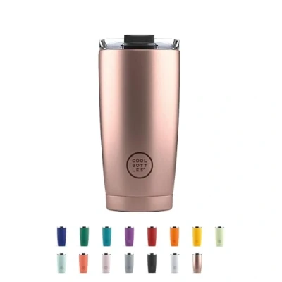 Afbeelding van Cool Bottles Thermosbeker 550 ml 5 uur warm, 10 koud BPA Vrij Metallic Rose