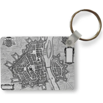 Afbeelding van Sleutelhanger Stadskaart Maastricht Antiek Uitdeelcadeautjes Plastic