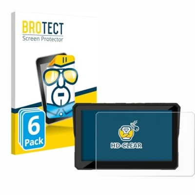 Afbeelding van BROTECT Screenprotector voor Carpuride W502B Pro 5&quot; Folie Beschermfolie transparant (6 Stuks)