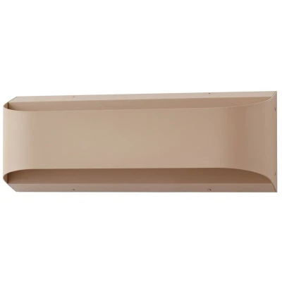 Afbeelding van Lindby LED buiten wandlamp Lenore, beige, metaal, 36,5cm