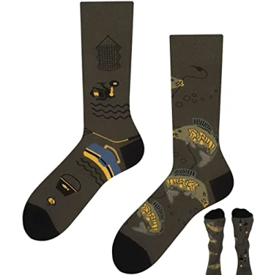 Afbeelding van TODO Grappige sokken met motief voor heren en dames, leuke coole sokken, kleurrijk, veelkleurig, gek, 43 46 EU