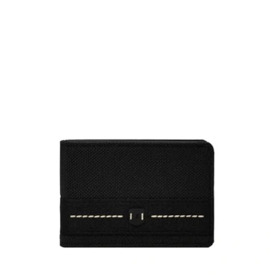 Afbeelding van FOSSIL Kaarthoes Rowan Front Pocket Bifold Wallet Black Zwart