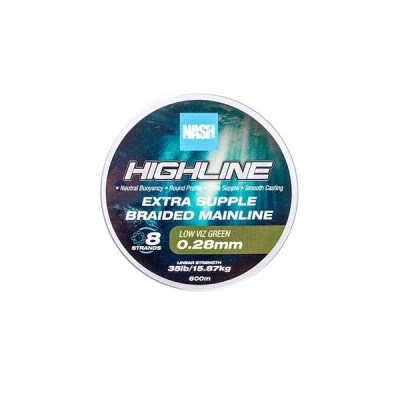 Afbeelding van Nash Highline Extra Supple Braid Green 600m