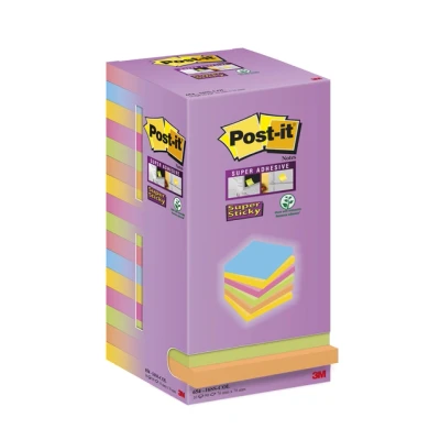 Afbeelding van Memoblok 3M Post it 654 76x76mm color notes