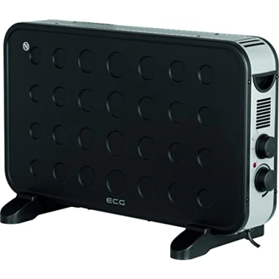 Afbeelding van ECG TK 2070 Black, Paneelradiator, 1200/2000 W, TURBO