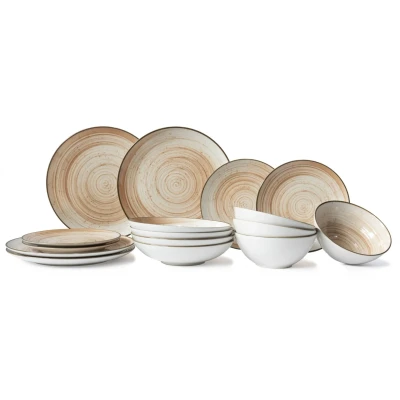 Afbeelding van Cosy &amp; Trendy Serviesset Sintra Terracotta 16 Delig
