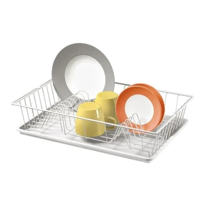 Afbeelding van Metaltex Germatex+ Afdruiprek Met Serveerblad 48X30X10 Cm Wit