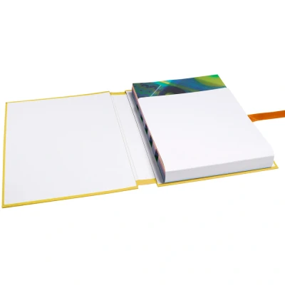 Afbeelding van Map uitrekbare rug met papieren klep 24x32 cm Geel A4 per 10