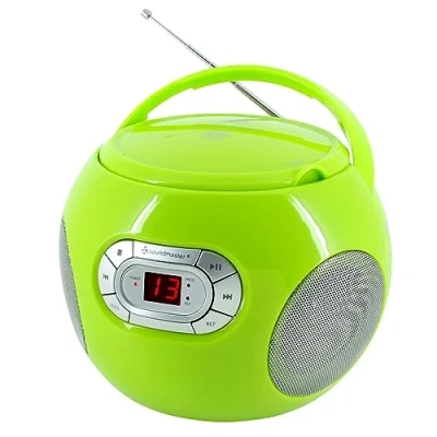 Afbeelding van Soundmaster SCD2120GR Boombox met FM radio en CD, groen
