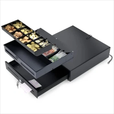 Afbeelding van ACROPAQ Kassalade 41 x cm, Elektrische opening RJ11 24V Zwart AC424RJ