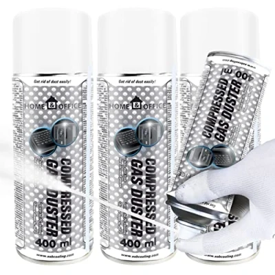 Afbeelding van AABCOOLING pack of 3 Home&amp;Office Gas Duster Freezing Spray 400ml K5, Fluids Multipurpose Tool, Freezes Down to 50*C, Freezer Spray, Engine Cleaners, Automotive NL
