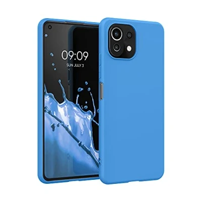 Afbeelding van kwmobile telefoonhoesje geschikt voor Xiaomi 11 Lite (5G) NE / Mi Hoesje smartphone Back cover in stralend blauw