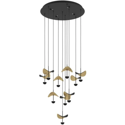 Afbeelding van Stars of Light Hanglamp Dracera zwart met goud 390339