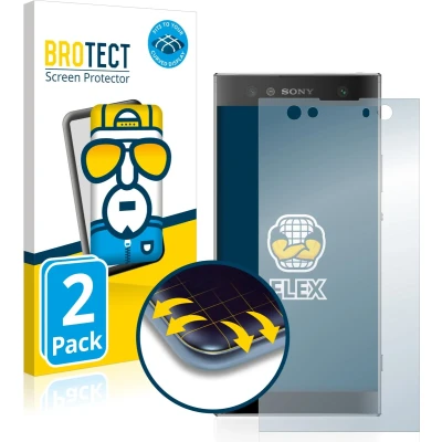 Afbeelding van BROTECT Screenprotector voor Sony Xperia XA2 Ultra Folie Beschermfolie transparant volledig dekking (2 Stuks)