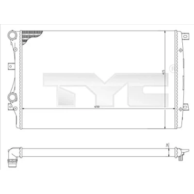 Afbeelding van TYC Radiateur 737 0017 R