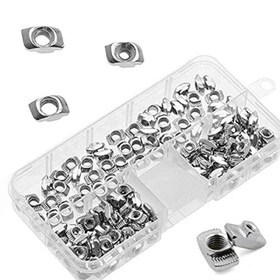 Afbeelding van YouU T moeren, 150 stuks moer M3/M4/M5 hamerkop bevestiging koolstofstaal verzinkt voor Europese standaard aluminium profiel extrusie