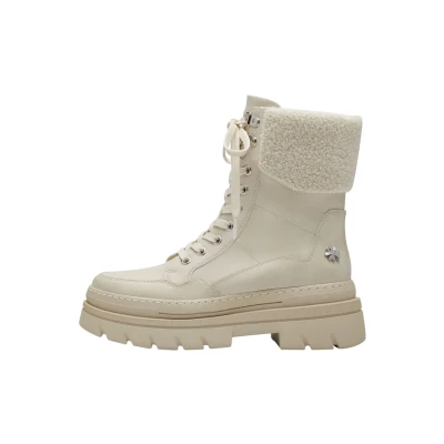 Afbeelding van Marco Tozzi BY Guido Maria Kretschmer Snowboots, Dames, Maat: 40, Cream comb Imitatieleer/ textiel