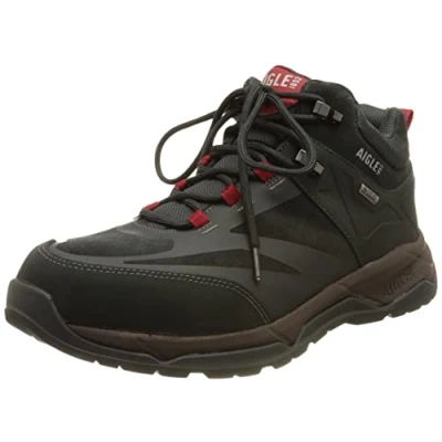 Afbeelding van Aigle Palka MTD Veterboots, Heren, Maat: 41, Anthracite Leer/ synthetisch