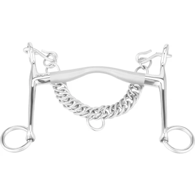 Afbeelding van Sprenger Dressuurstang Satinox 12mm RVS 7cm Schaar 13,5cm