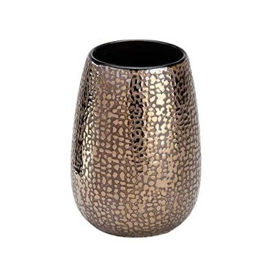 Afbeelding van WENKO Tandenborstelbeker Marrakesh keramiek tandenborstelhouder voor tandenborstel en tandpasta, keramiek, 8,3 x 11,4 cm, bruin