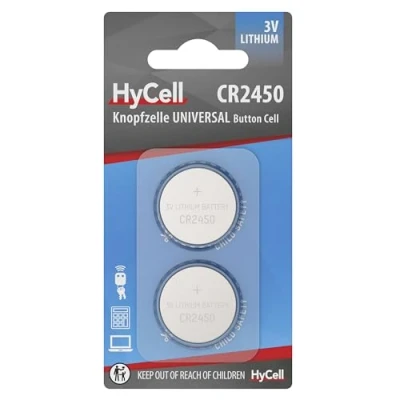 Afbeelding van HyCell Lithium knoopcellen CR2430 3V, 6 stuks, lange houdbaarheid, voor rekenmachine, weegschaal, klok, autosleutel, garage opener, afstandsbediening, licht
