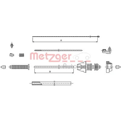 Afbeelding van METZGER 493.1 Gaskabel COFLE
