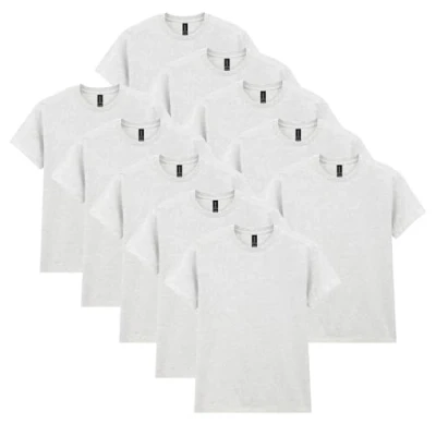 Afbeelding van Gildan heren T shirt van zwaar katoen, stijl G5000, Ash Grijs, S