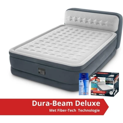 Afbeelding van Intex Ultra Plush Luchtbed Kingsize Inclusief Ingebouwde Electrische Pomp en Repairset