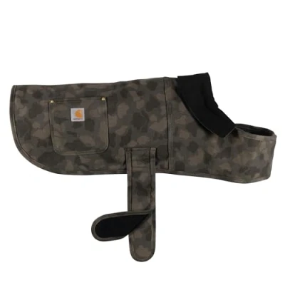 Afbeelding van Carhartt Heren stevige eend geïsoleerde hond camo karwei jas, asfalt/eend camo, L